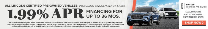 1.99% APR on Lincoln CPO